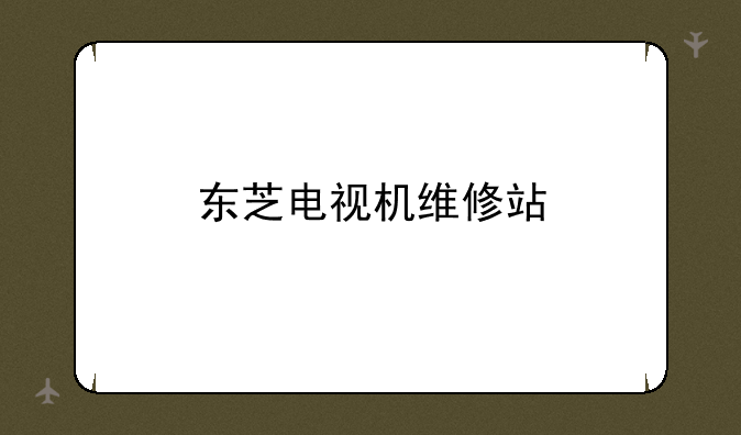 东芝电视机维修站