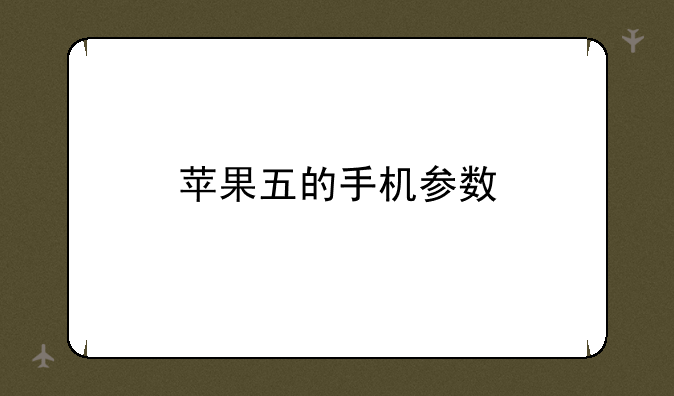 苹果五的手机参数