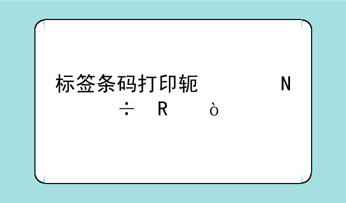 标签条码打印软件哪个好用？
