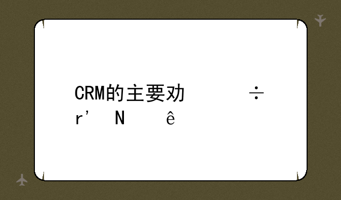 CRM的主要功能有哪些