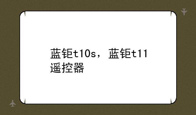 蓝钜t10s，蓝钜t11遥控器