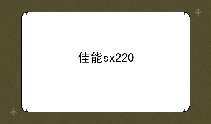 佳能sx220