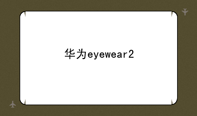 华为eyewear2